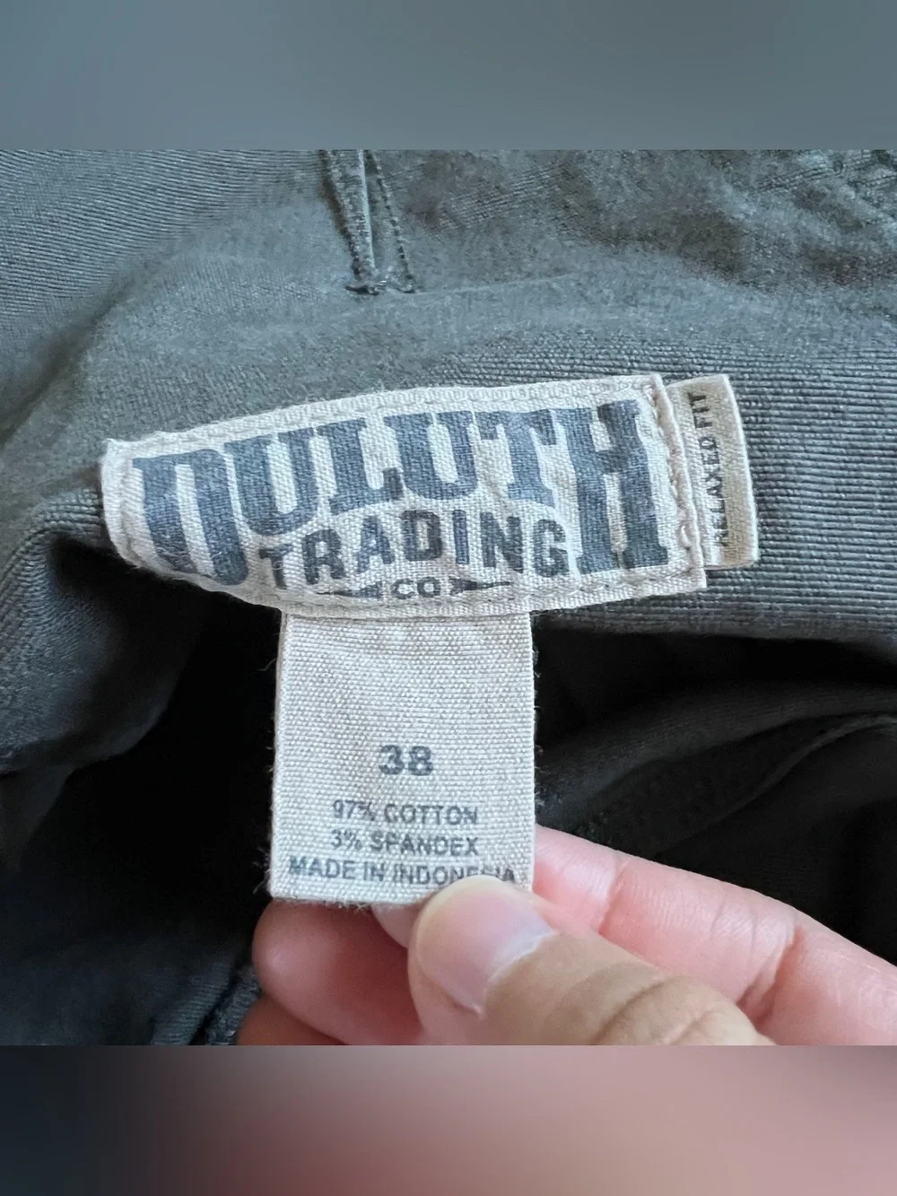 Duluth Trading Co Flex Fire Hose Cargo Shorts Utility Minimalist Outdoor Sz 38